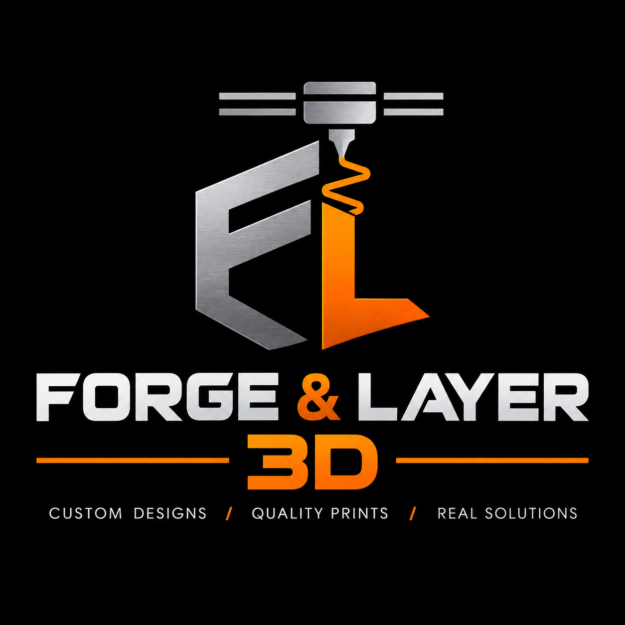 Forge & Layer 3D Logo